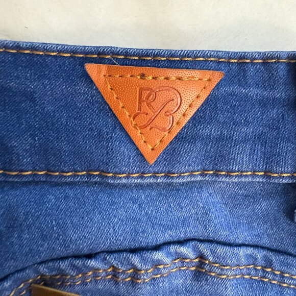 High-Waisted Skinny Button-Fly Blue Jeans By Red Bottoms Size 11/30 - Picture 11 of 13